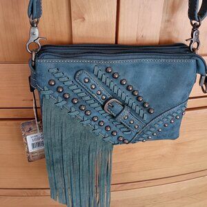 BRAND NEW Montana West Crossbody Fringe Studded